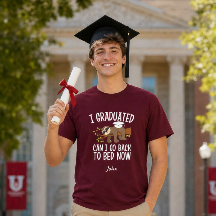 Personalized Graduation T Shirt Custom Name Funny Grad Tee Class of 2026 Gift