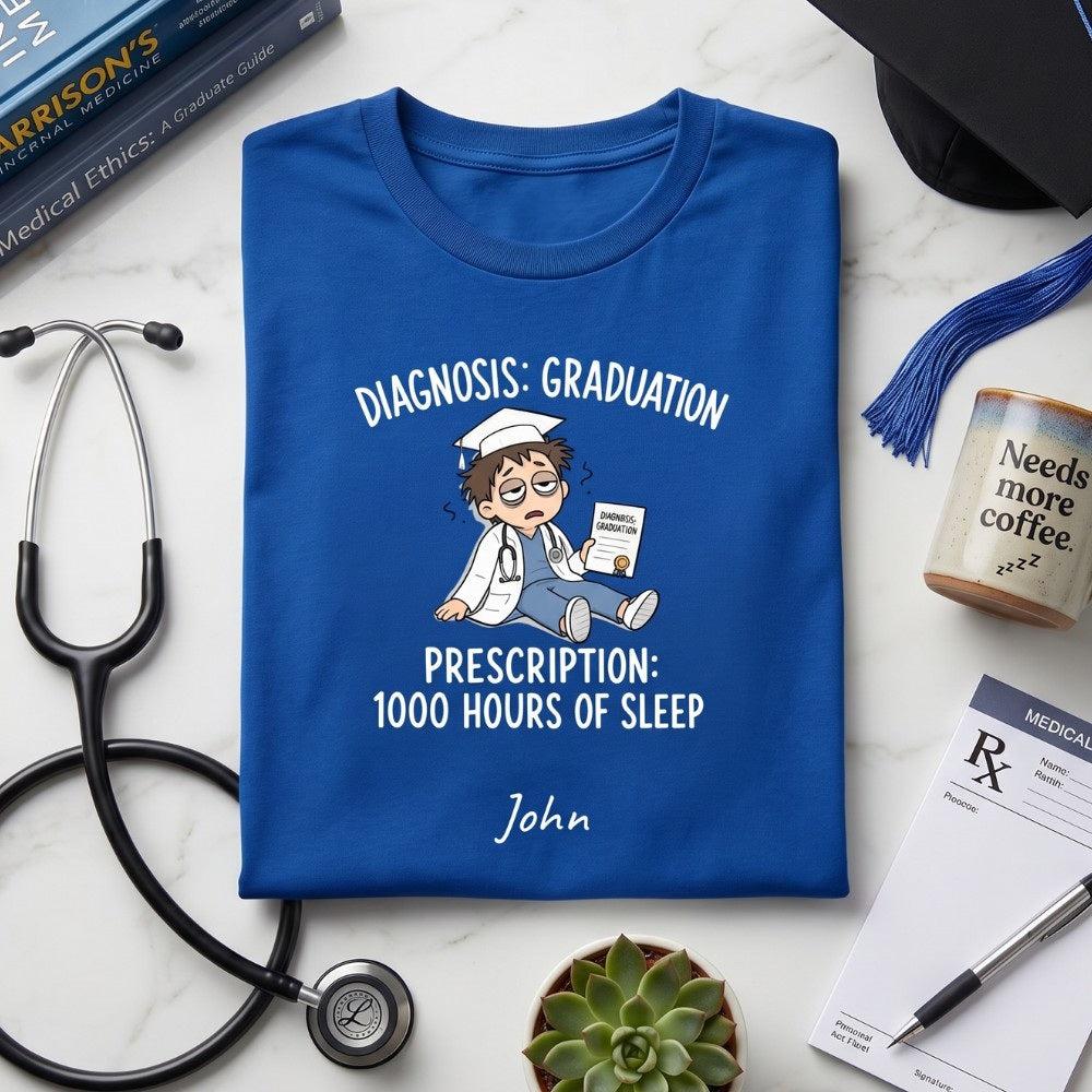 Personalized Graduation T Shirt Custom Name Funny Grad Tee Class of 2026 Gift