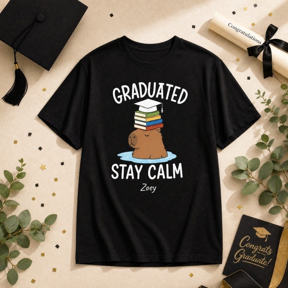 Personalized Graduation T Shirt Custom Name Funny Grad Tee Class of 2026 Gift